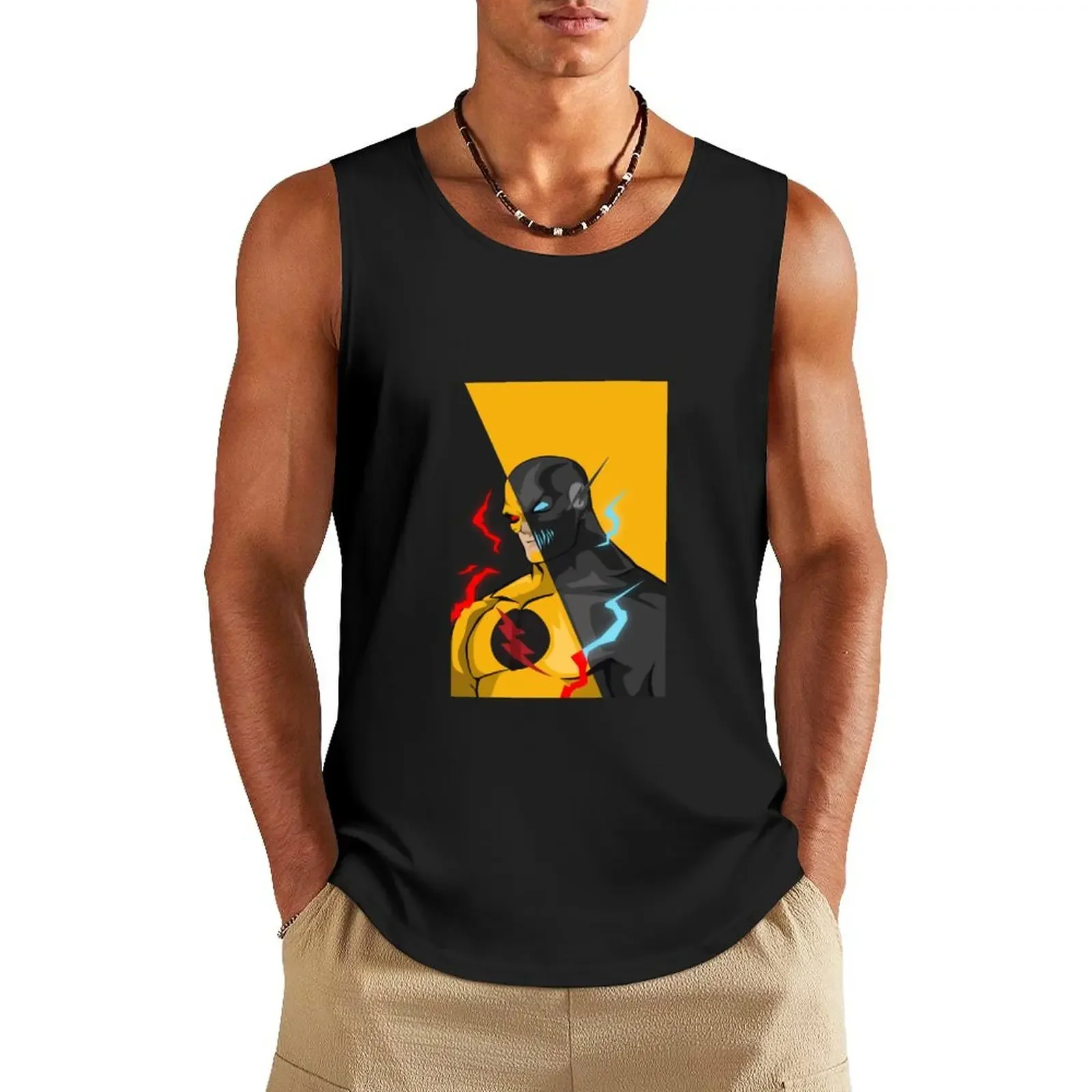 Antiflash / zoom Tank Top gym top gym clothes man fitness Men's gym articles sports clothes for men