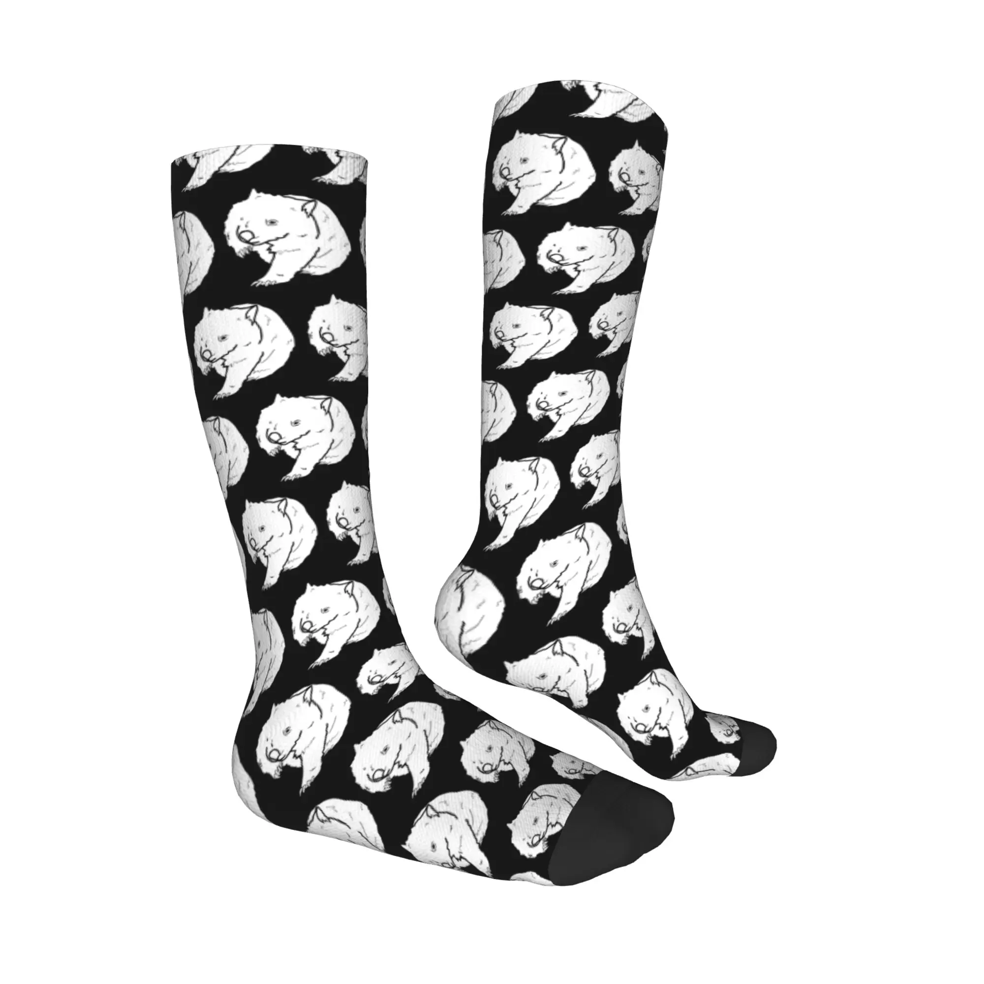 Medias de tripulación para todas las estaciones, calcetines australianos Wombat Doodle, calcetines largos Harajuku Crazy Hip Hop, accesorios para hombres y mujeres, regalos