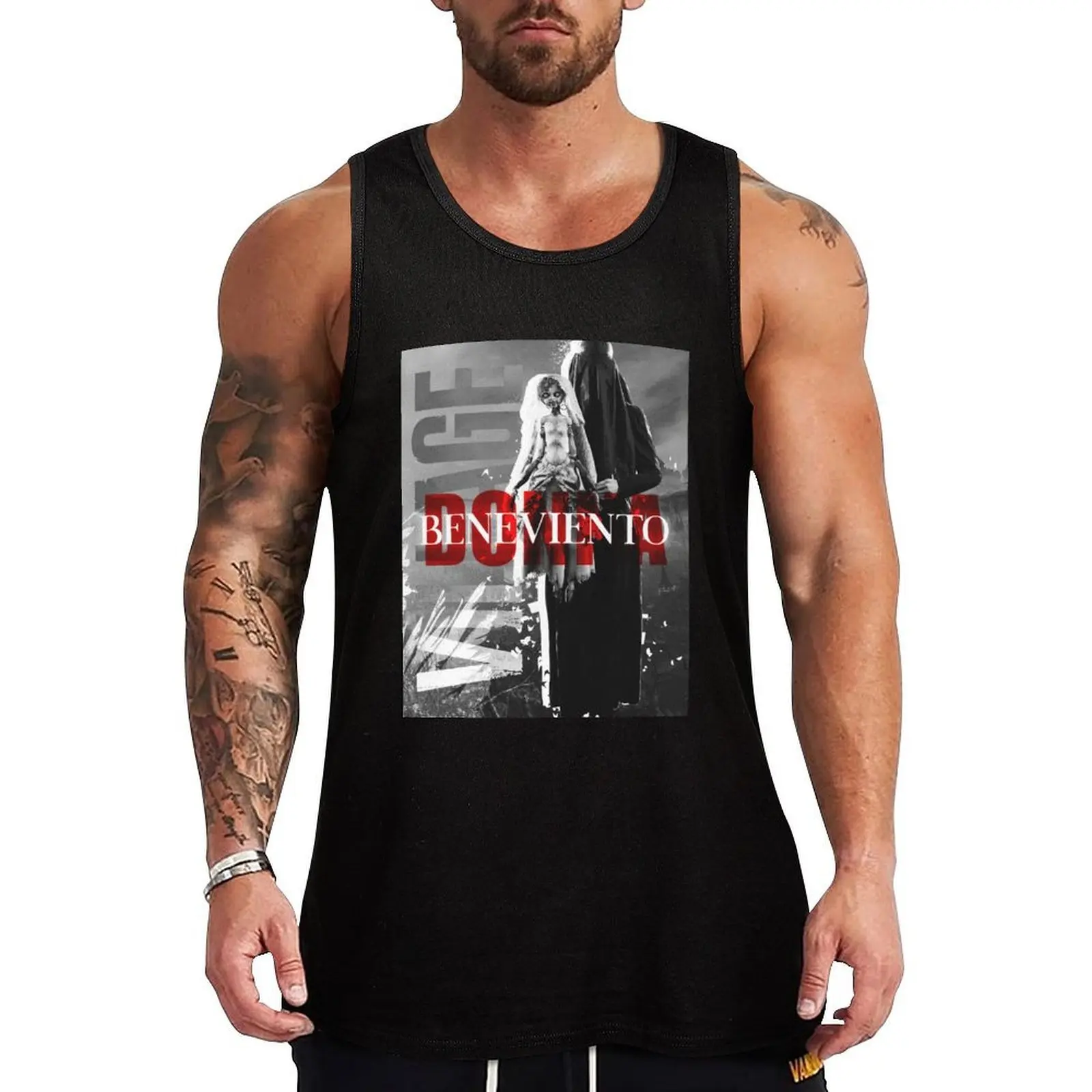 VILLAGE - DONNA BENEVIENTO Tank Top Lightweight Workout Tank Top Breathable Athletic Wear