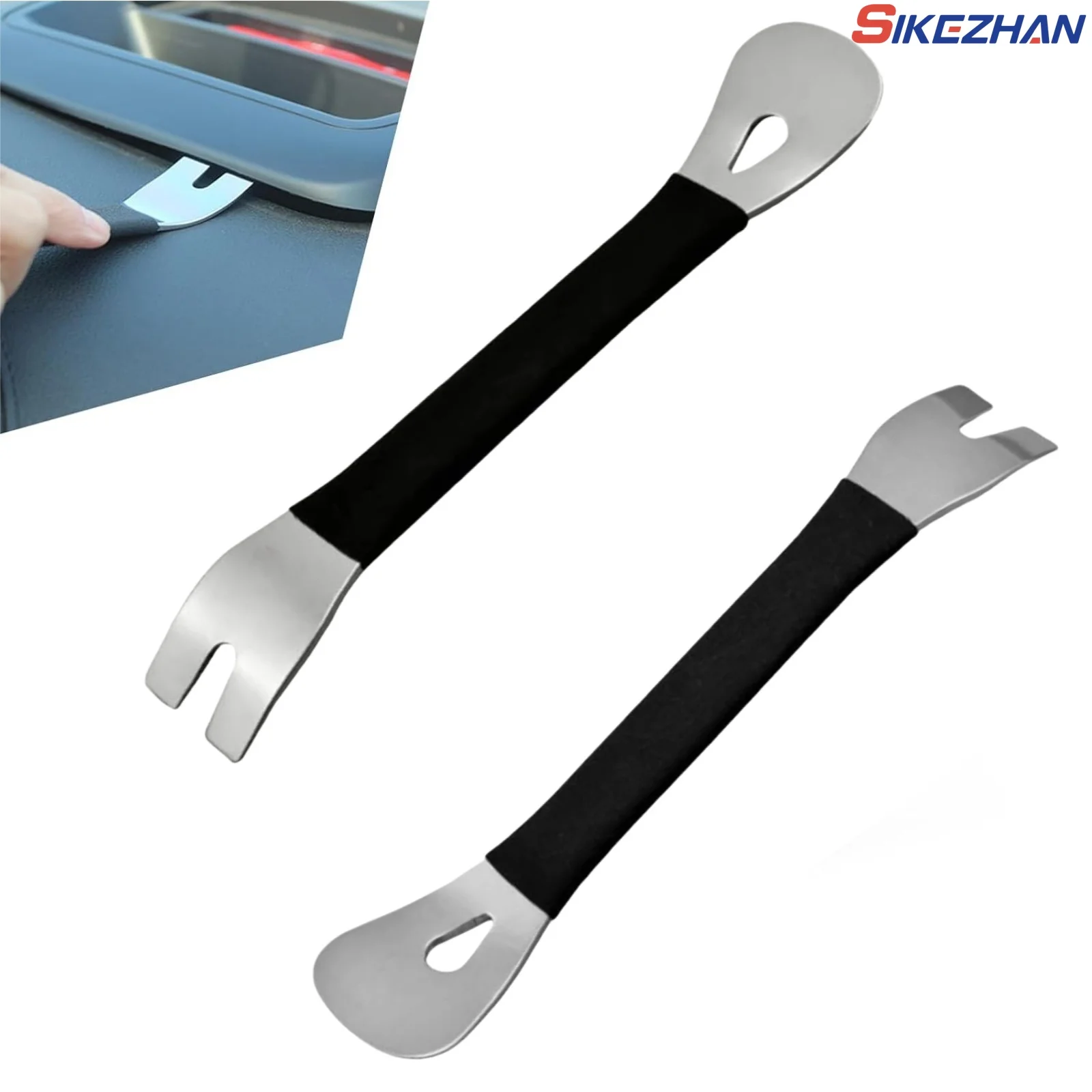 

Car Audio Disassembly Tool Stainless Steel PryClip Rocker Crowbar Bar Door Panel Disassembly Pry Panel Interior