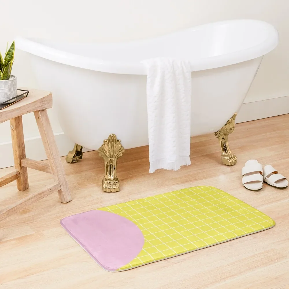

Minimalist memphis Bath Mat Anti-Slip Carpet Anti-Skid Shower Home Decor Mat