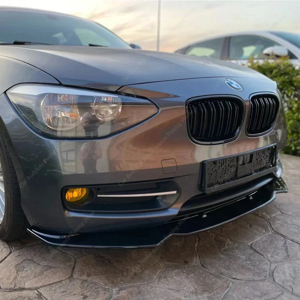 Front Bumper Lip Spoiler Splitter Diffuser For BMW F20 1 Series 116i 118i 120d 120i 125i 125d 2011-2014 Pre-Lci Bodykits Tuning