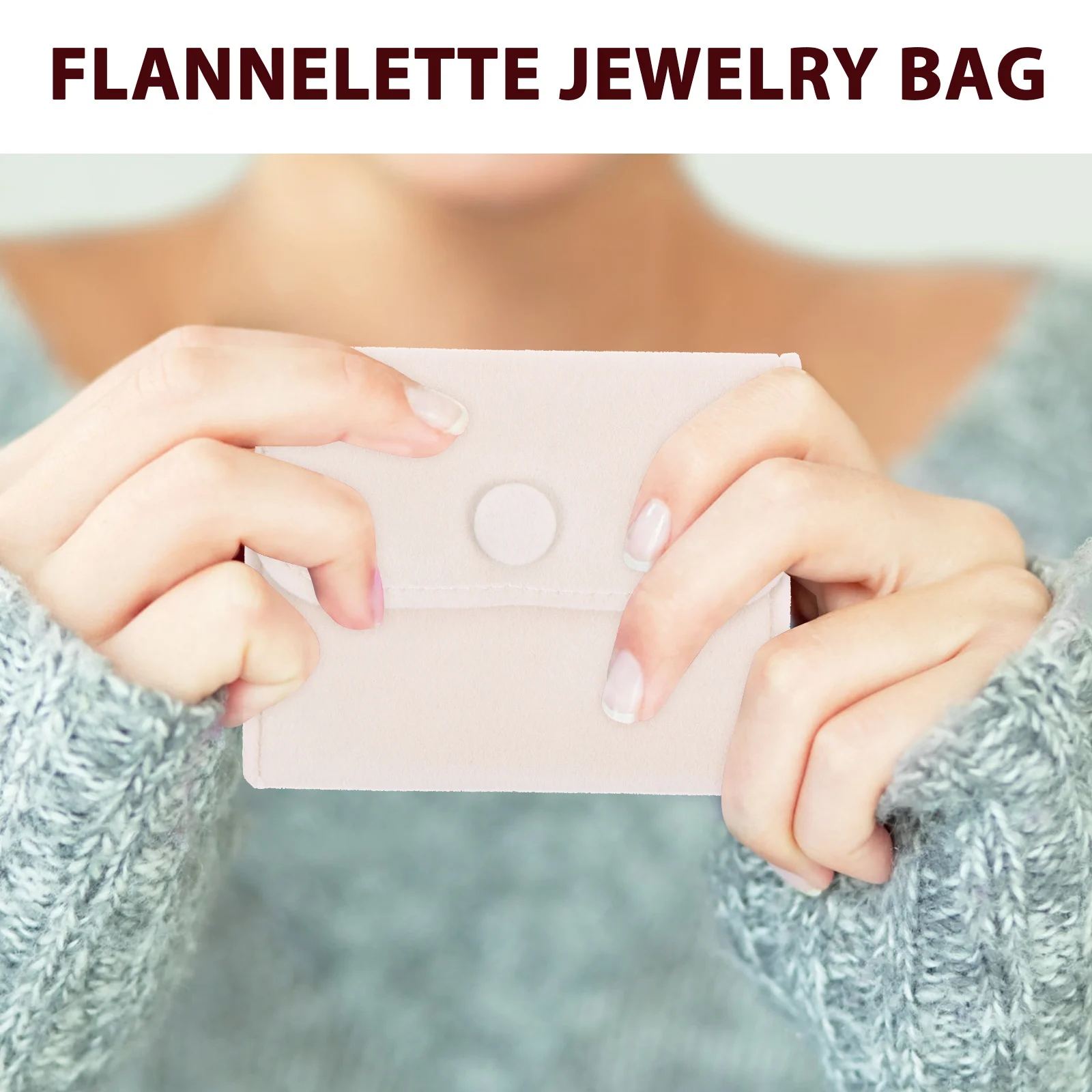 

Фланелевые сумки для хранения ювелирных изделий, сумки на кнопках для свадебной вечеринки, подарки, рождественская сумка для ювелирных изделий на День святого Валентина