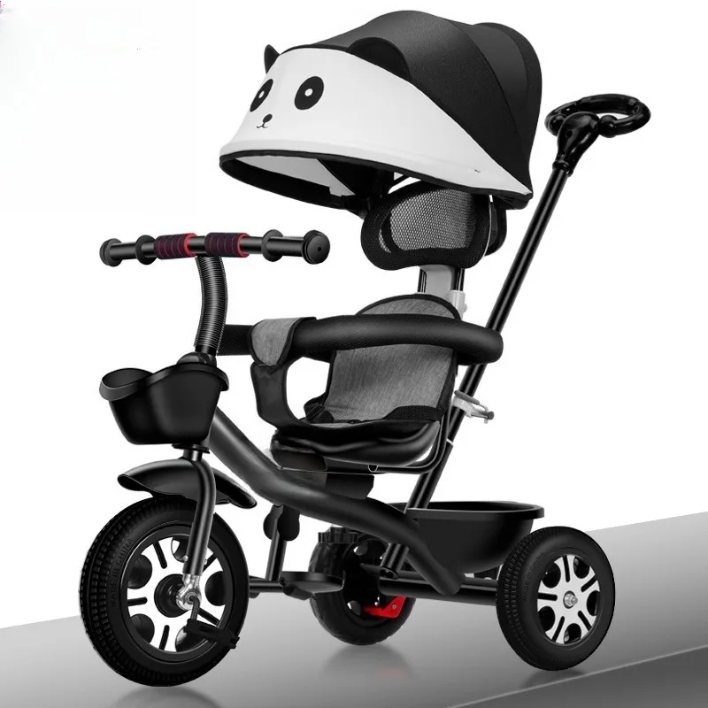 

2-in-1 Baby Stroller Tricycle, Toddler Trike, Kids 3-Wheel Bike, Boys Girls Birthday Gift