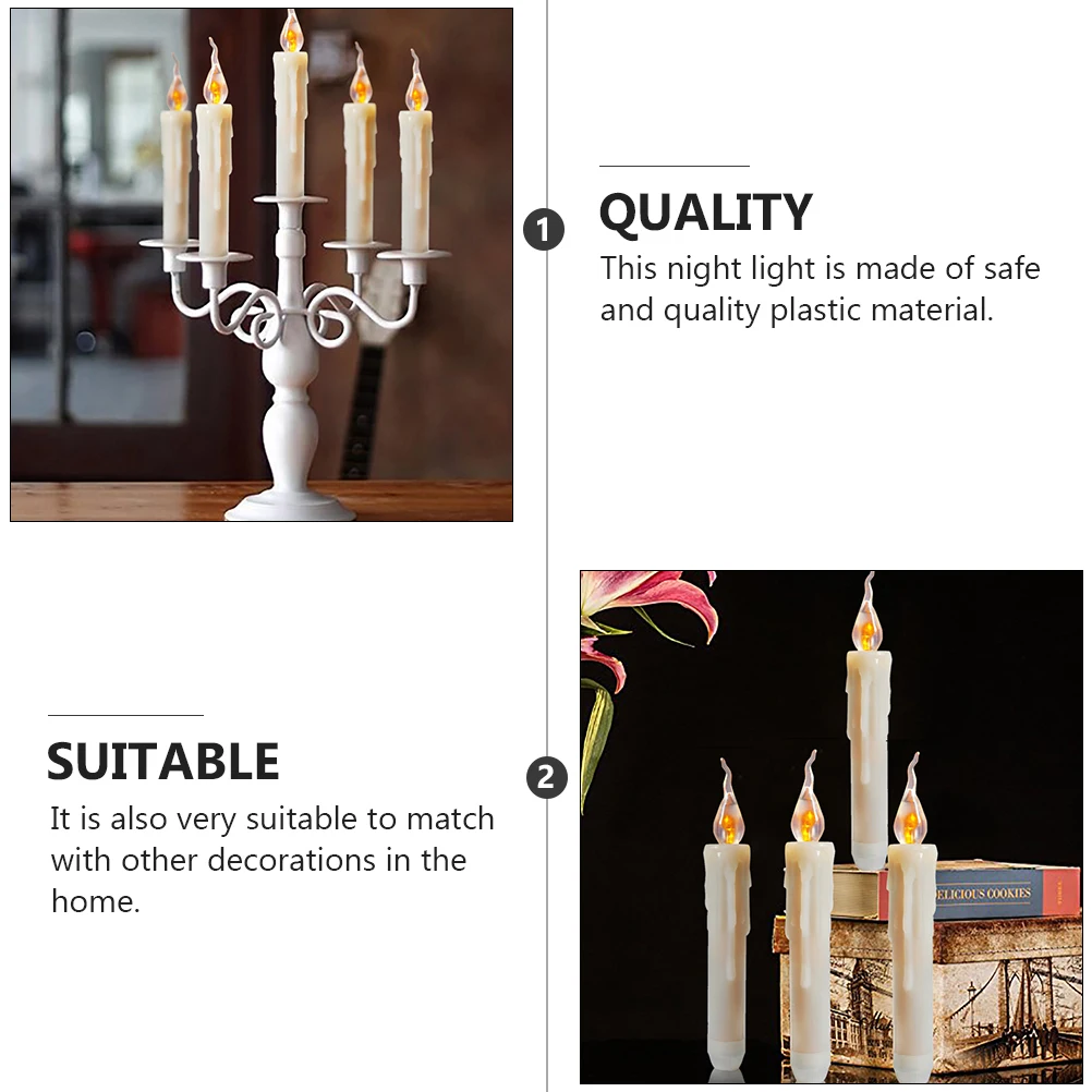 

6pcs Led Electronic Night Christmas Tabletop Desktop Light For Home Bedroom Party Store Decorations Xmas Light