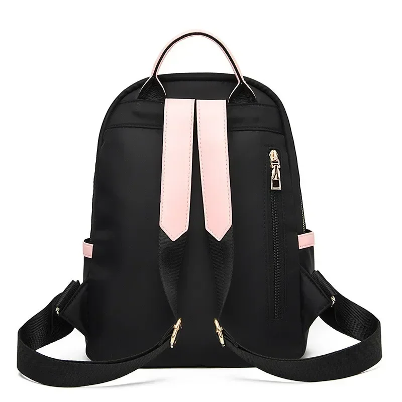 Contrast Color Backpack for Women Large Capacity School Bags for Teenager Waterproof Oxford Travel Rucksack Girls Knapsack Bolsa