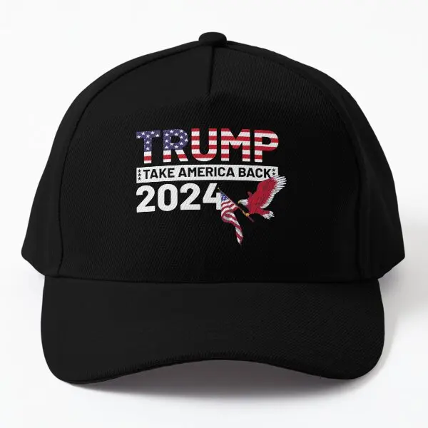 Trump Take America Back 2024  Baseball Cap Hat Black Casual Sport Czapka Spring  Boys Outdoor Solid Color Snapback Hip Hop