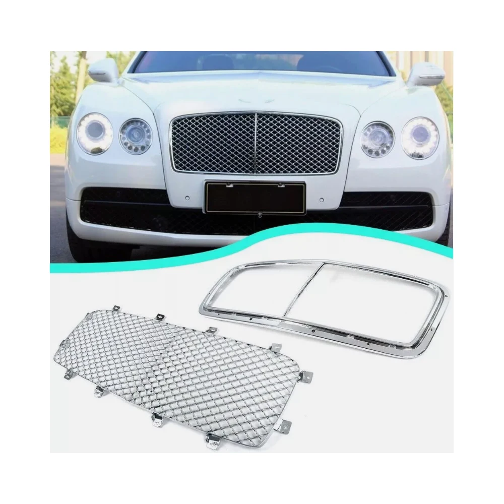 

Front Bumper Grille Mmeshs 4W0853683 4W0853684 for Bentley Continental Flying Spur 2014-2019 Inner Frame 4W0853667