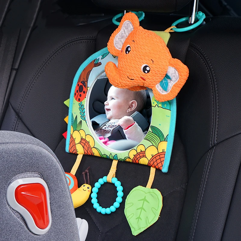 New Baby Car Seat Mirror Infant Car Back Seat Rear View Mirror Kids Monitor Adjustable Education Sensory Toys for Toddler Travel