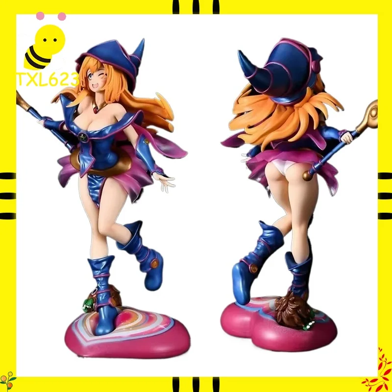 

28cm Yu-Gi-Oh! Dark Magician Girl Figure Anime Collectible Model Statue Desktop Ornament Gift For Collectors