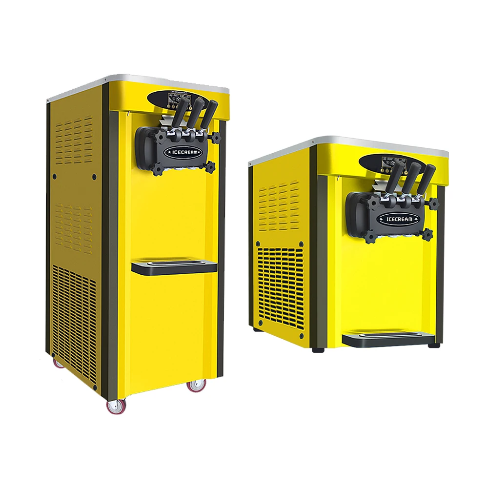 

Commercial Turkey Pakistan Ice Cream Cake Machine 3 Flavors 1800W Italian Soft Ice Cream Machine for Sale