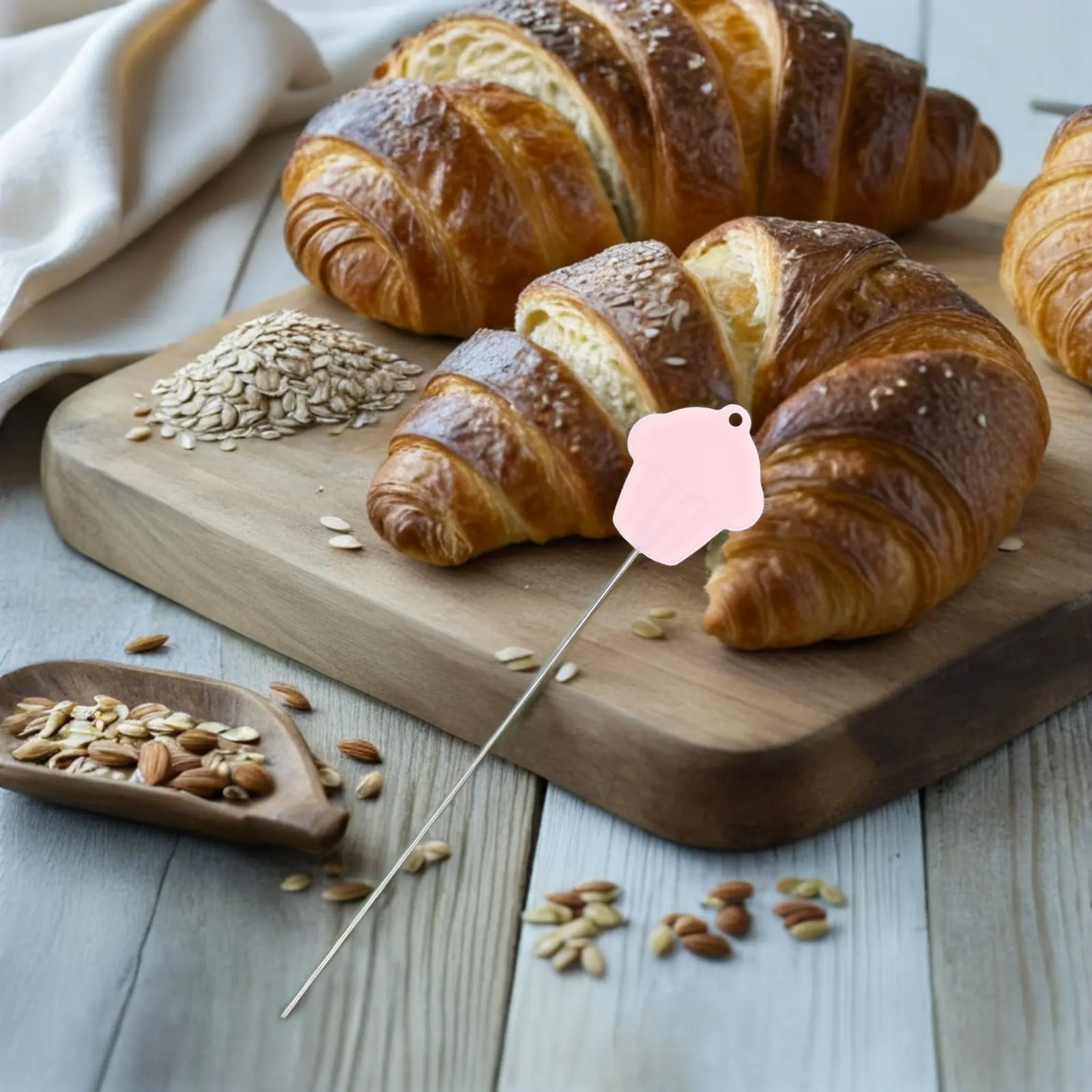 4Pcs Stainless Steel Cake testing needle、Baking tester、Cake probe Stick Reusable For For Cake Baking Baking Christmas Do
