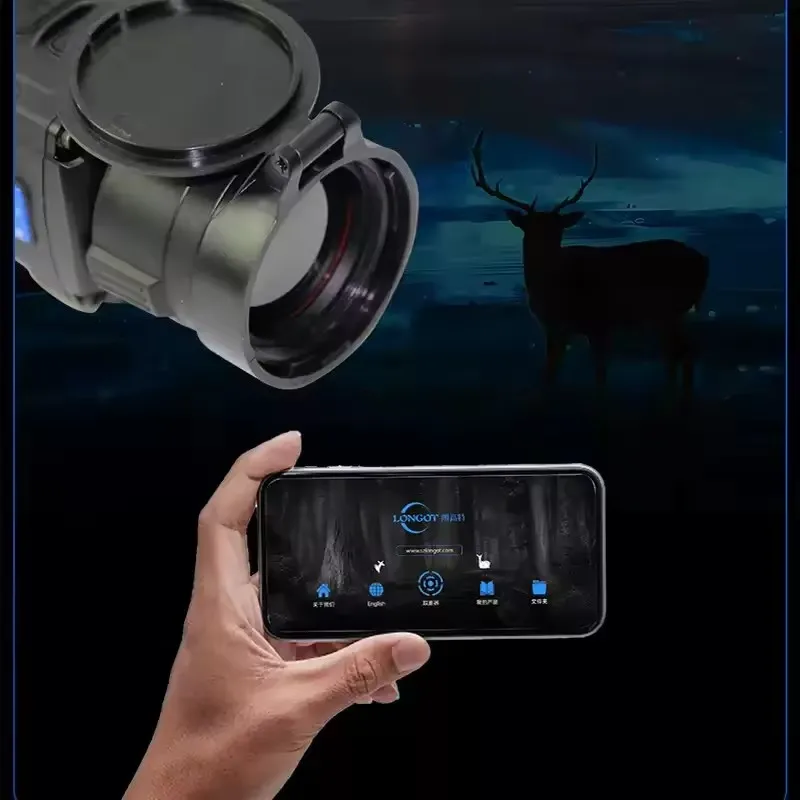 LONGOT Pシリーズ サーマル単眼鏡 赤外線スコープ WiFiクロスヘア調整機能付き 熱検知機能搭載 狩猟や目標探知用