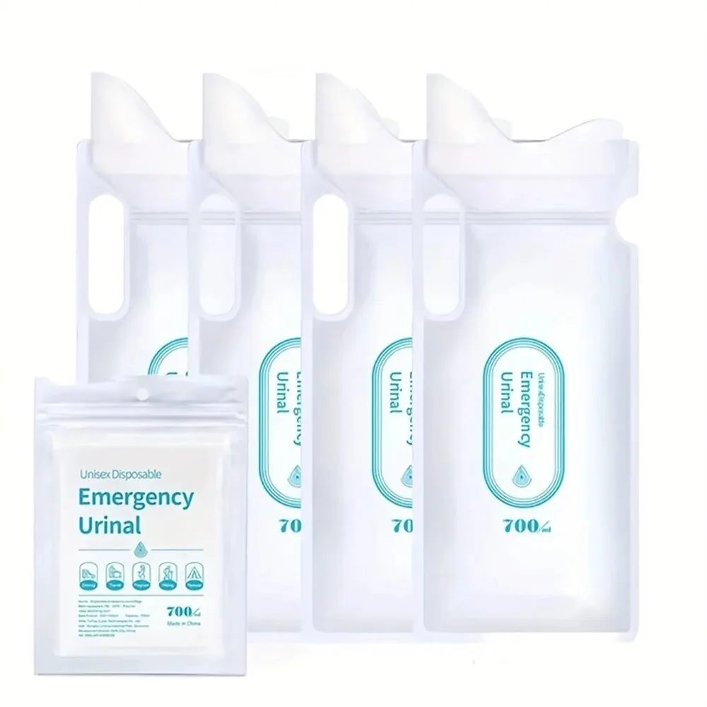 4PCS/ Set Emergency Urine Bag Portable Car Toilet Girl Child Disposable Urine Bag Urinal Car Urine Bag Emergency Supplies