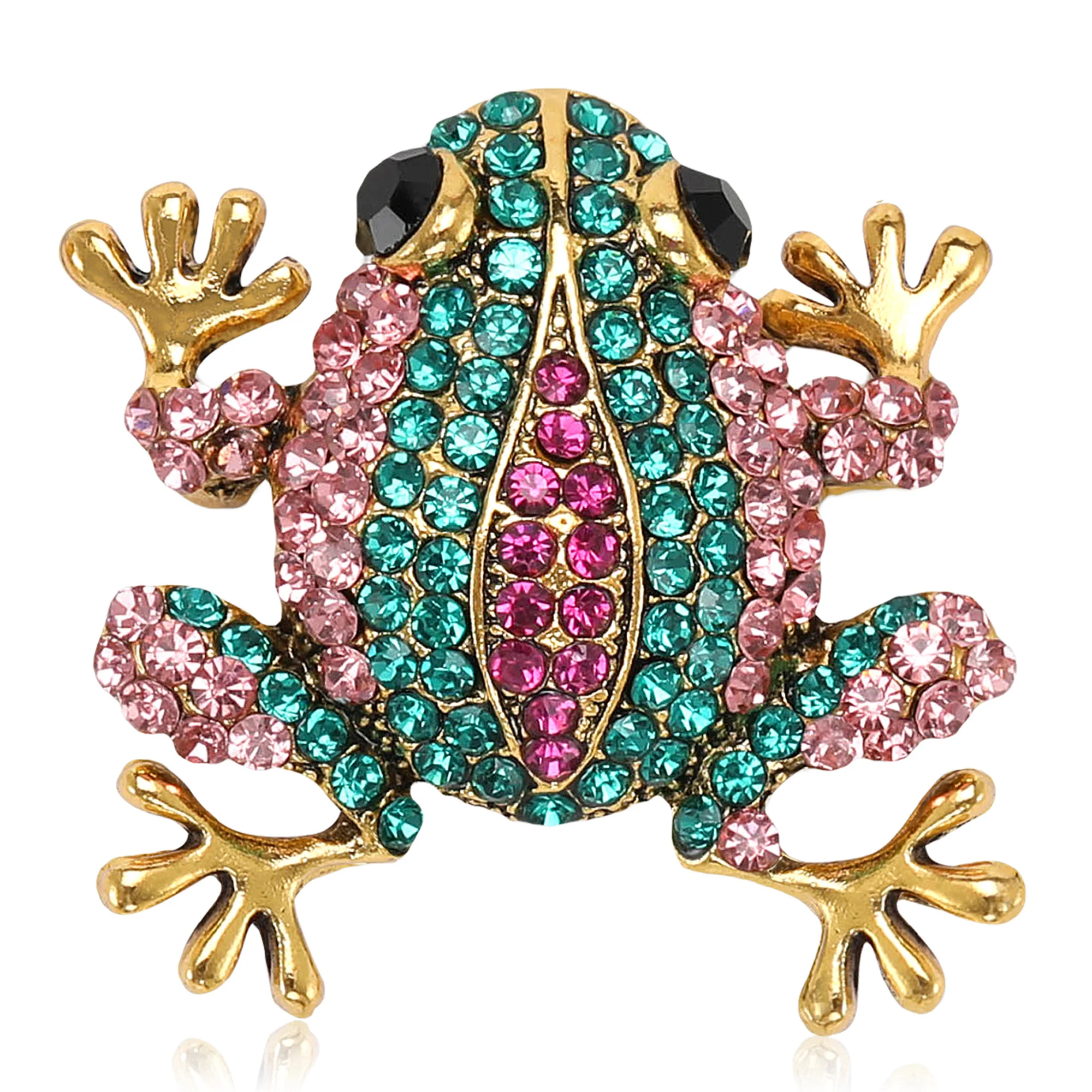 

Beaut&Berry Cute Frog Brooches for Women Unisex Animal Pins Casual Party Accessories New Year Gifts Jewelry Friends Decoration