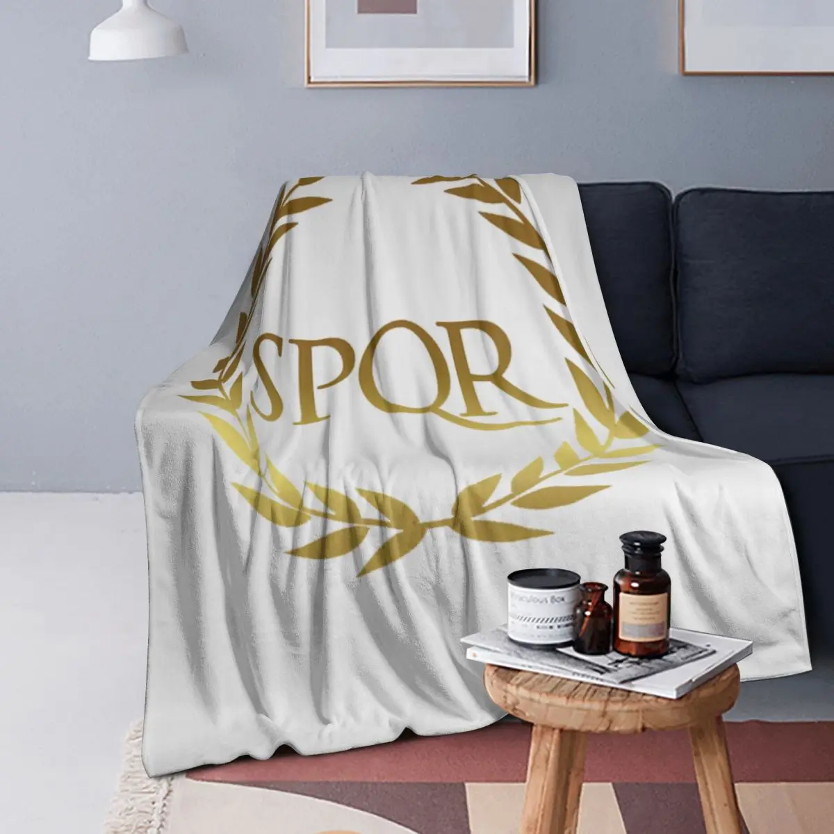 

Roman SPQR Blankets Soft Warm Flannel Throw Blanket Cover for Bed Living room Picnic Travel Home Couch