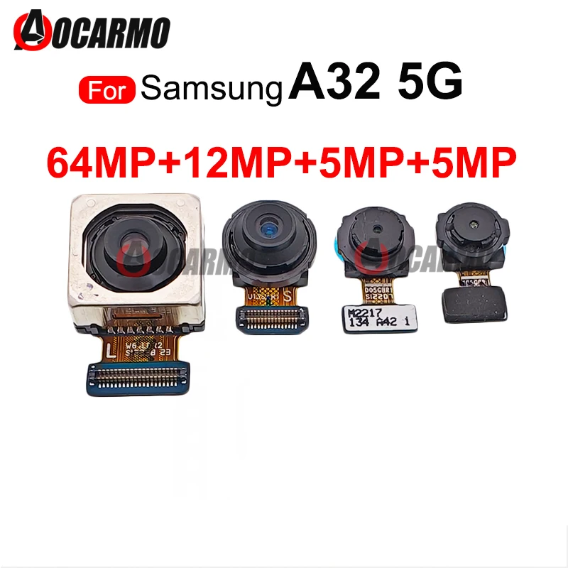 For Samsung Galaxy A53 5G A536 Front Facing+ Back Ultra Wide Macro Depth Rear Main Camera Flex Cable Replacement Parts