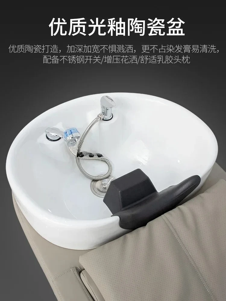 

ss D Высококачественная парикмахерская, керамическая раковина, кровать для шампуня, полуотверждающая парикмахерская, специальная парикмахерская, массажная кровать для смыва, магазин Tide Shop