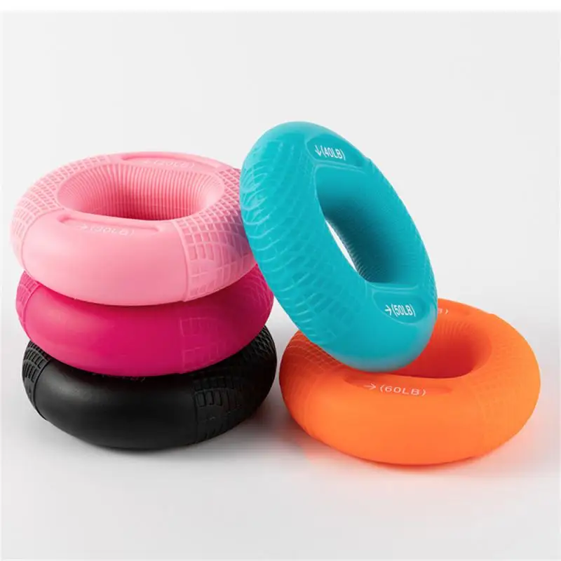 حلقة قبضة يد سيليكون قابلة للتعديل ، مدرب ساعد الإصبع ، موسع الرسغ ، تمرين تمرين العضلات ، اللياقة البدنية في صالة الألعاب الرياضية ، 10-70 رطل