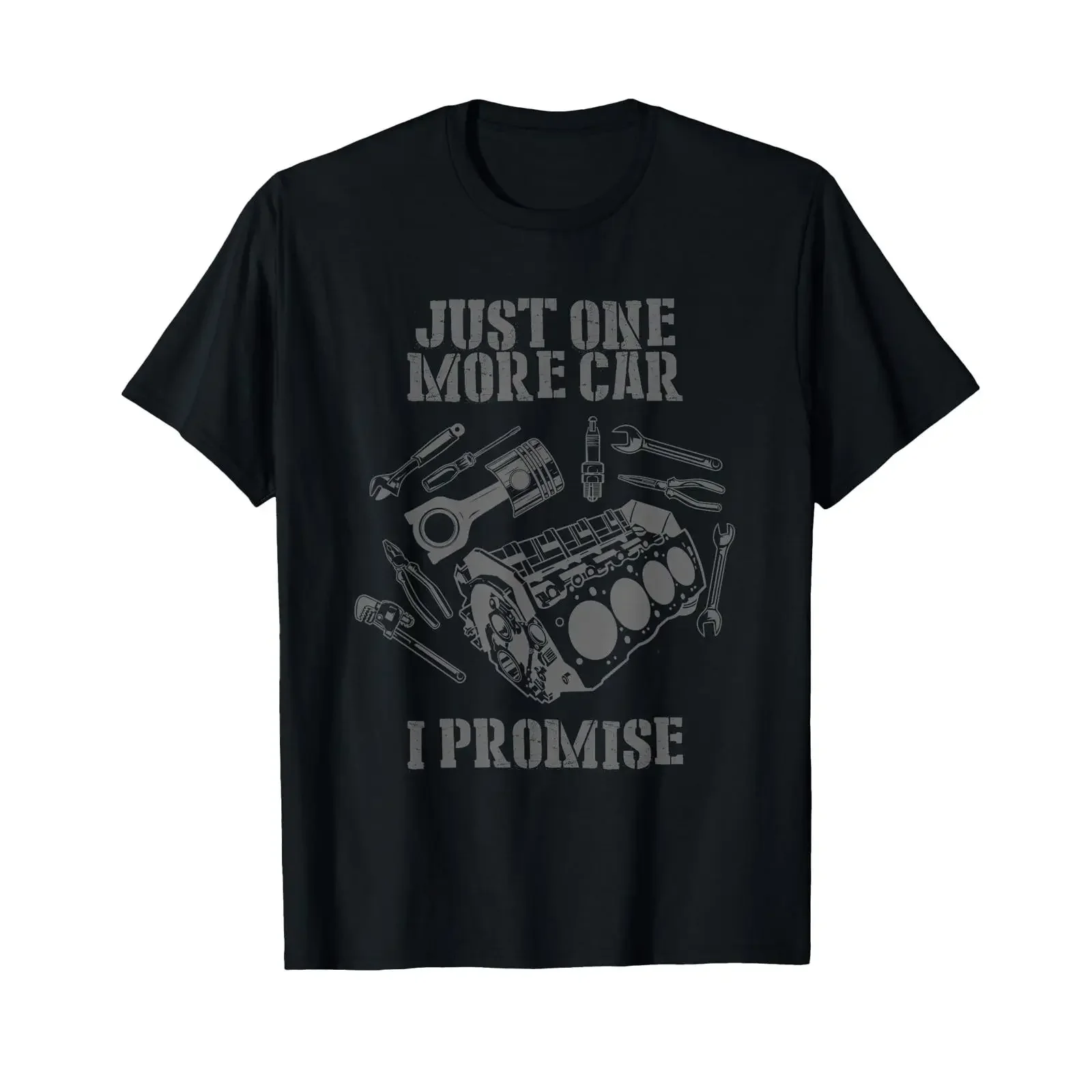 One More Car Part I Promise For Enthusiast T Shirt vintage Washed streetwear Top For Everyday Wear Versatile Casual homme