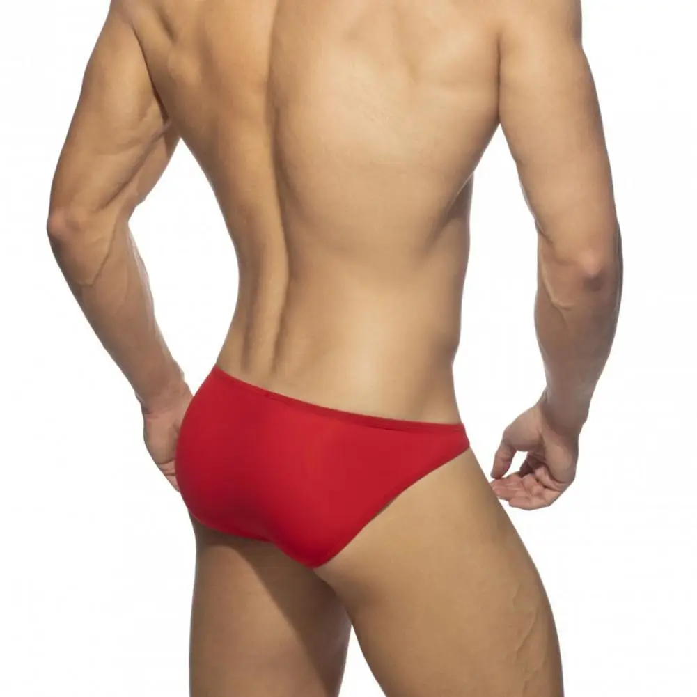 Calzoncillos de natación convexos en U para hombre, bañador Sexy, Color de contraste, gran verano