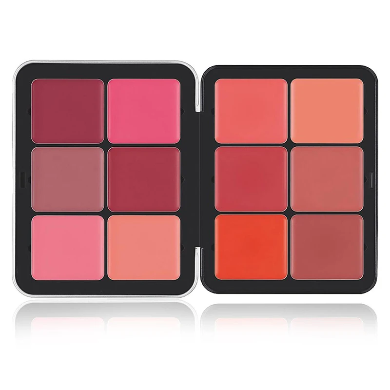 12 Kleuren Ijzeren Doos Blusher Plaat Multi-Color Crème Blush Plaat Contour En Markeerstift Palet Make-Up Blush Gezicht