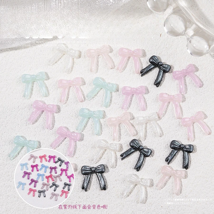 100개/팩 새로운 글리터 나비 넥타이 야광 패치 DI - Resin Glitter Pack 리뷰 및 가격