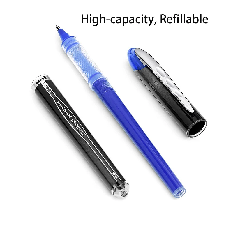 Długopis Uniball VISION ELITE Flight Safe Uni Anti-Leak 0.5/0.8 Gładkie Pisanie Długopisy Rollerball z Żelowym Tuszem do Podróży Służbowych Biura Nauki — zdjęcie produktu 6