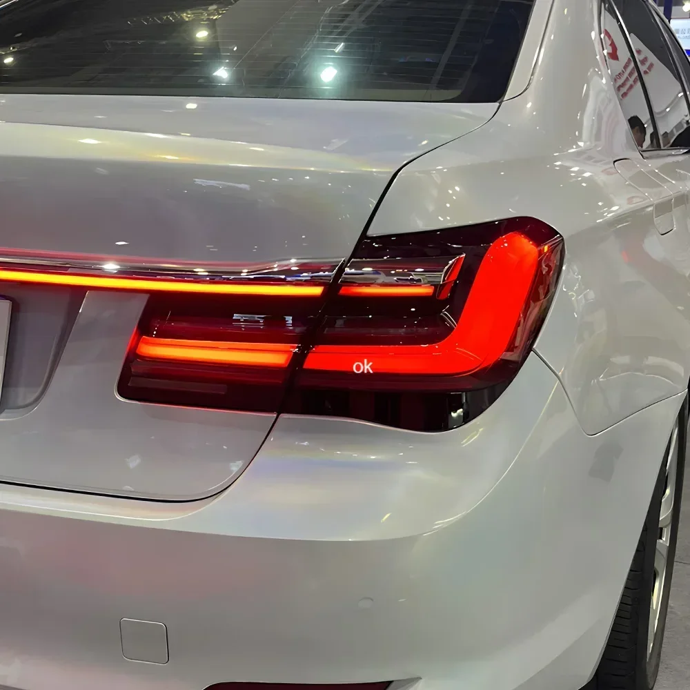 

Для BMW 7 серии F02 730Li 740Li 750Li 2009-2015 Автоматическая сборка задних фонарей Обновление BMW G12 Светодиодные сквозные задние фонари Инструмент в сборе