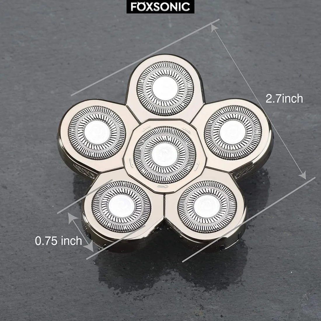 은빛 남성용 전기 면도기 교체 헤드, 전기 면도날 교체 헤드, 6 블레이드