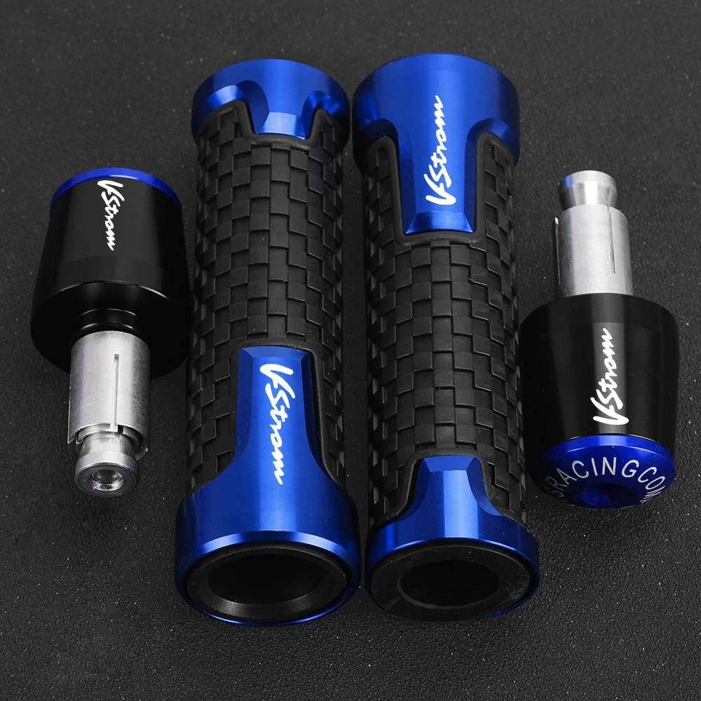 

v strom 650 800 DE 22MM Handlebar Grips Handle Bar Ends Cap Plug For Suzuki DL650 DL1000 Vstrom v-strom 650 1000 1050 /1050/xt