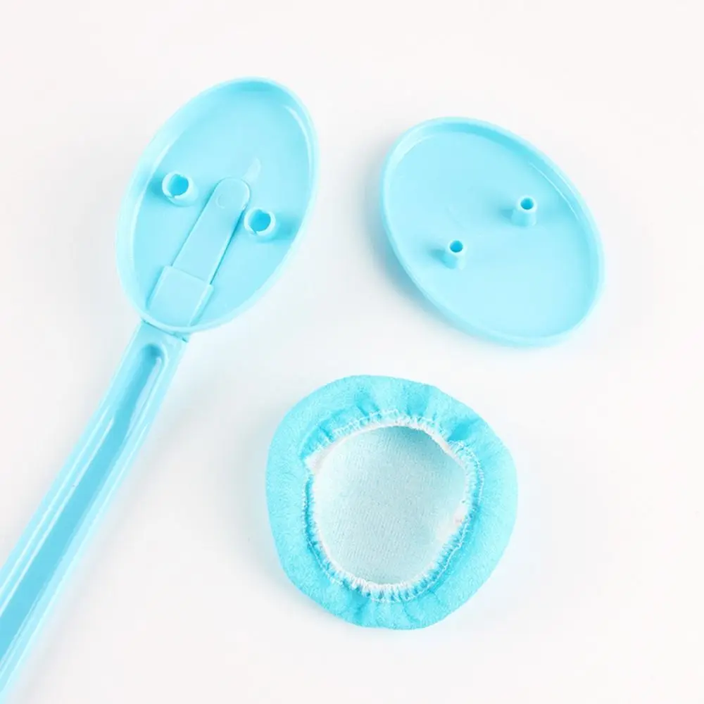 Long Handle Bath Body Brush Replaceable Applicator Pads Easy Reach Body Lotion Applicator Anti-slip Hanging Hole