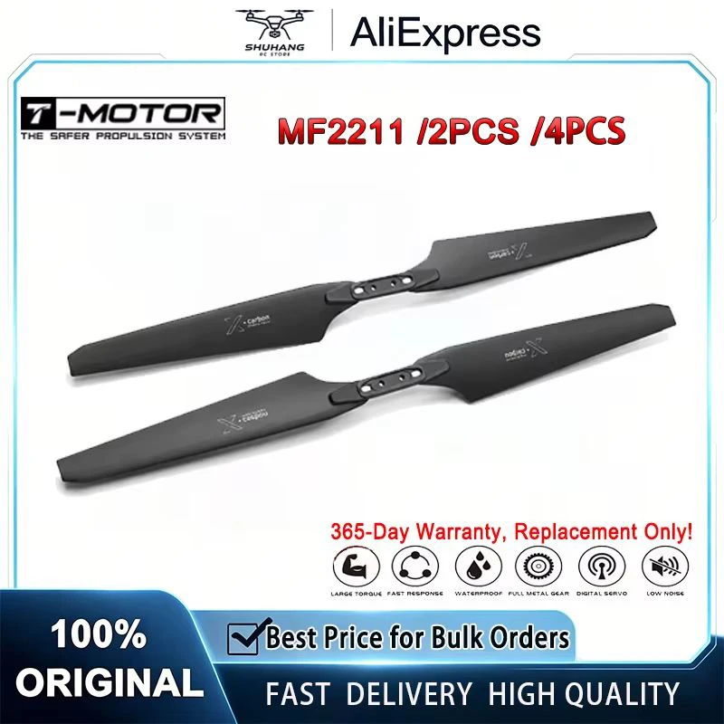 T-MOTOR Polymer Folding Propeller MF1503 MF1604 MF1806 MF2009 MF2211 Carbon Prop for RC VTOL Multirotor UAV
