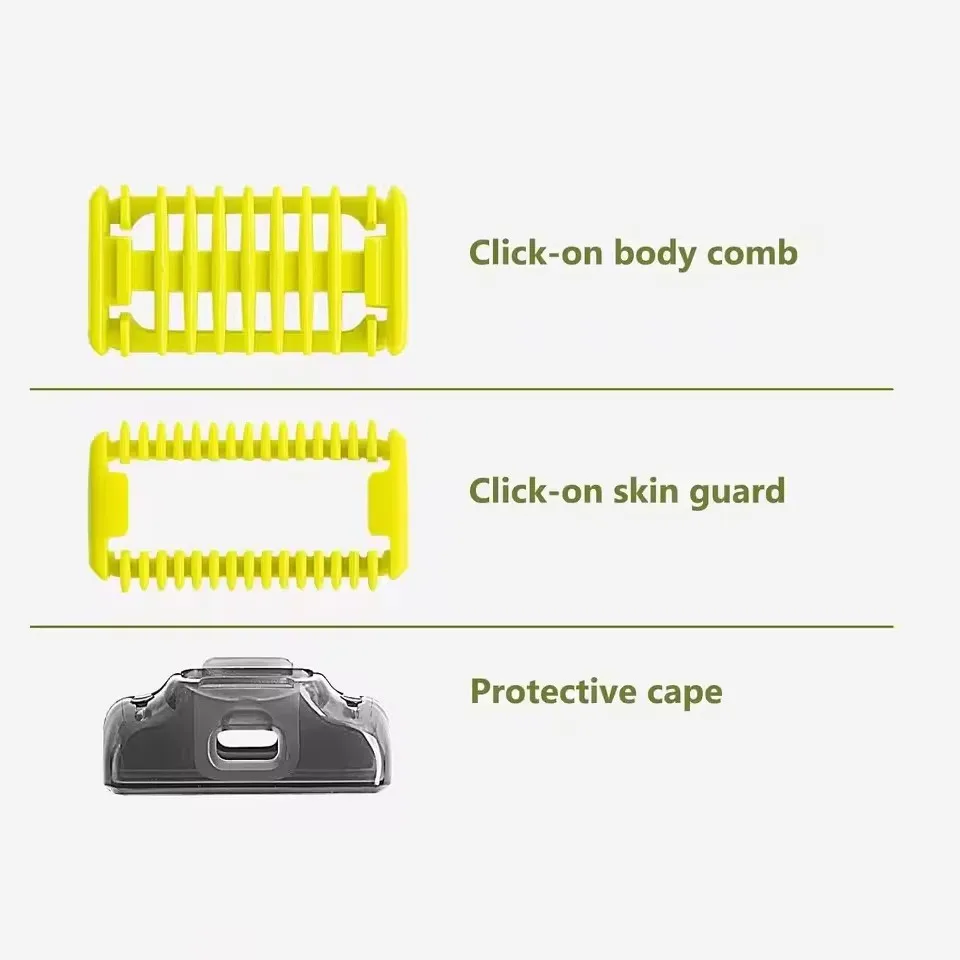 2-4 قطعة من واقيات مشط التوجيه المتوافقة مع فيليبس ون بليد QP2520 QP2530 QP2620 QP2630 QP6510 QP6520 QP6531 لحية كهربائية