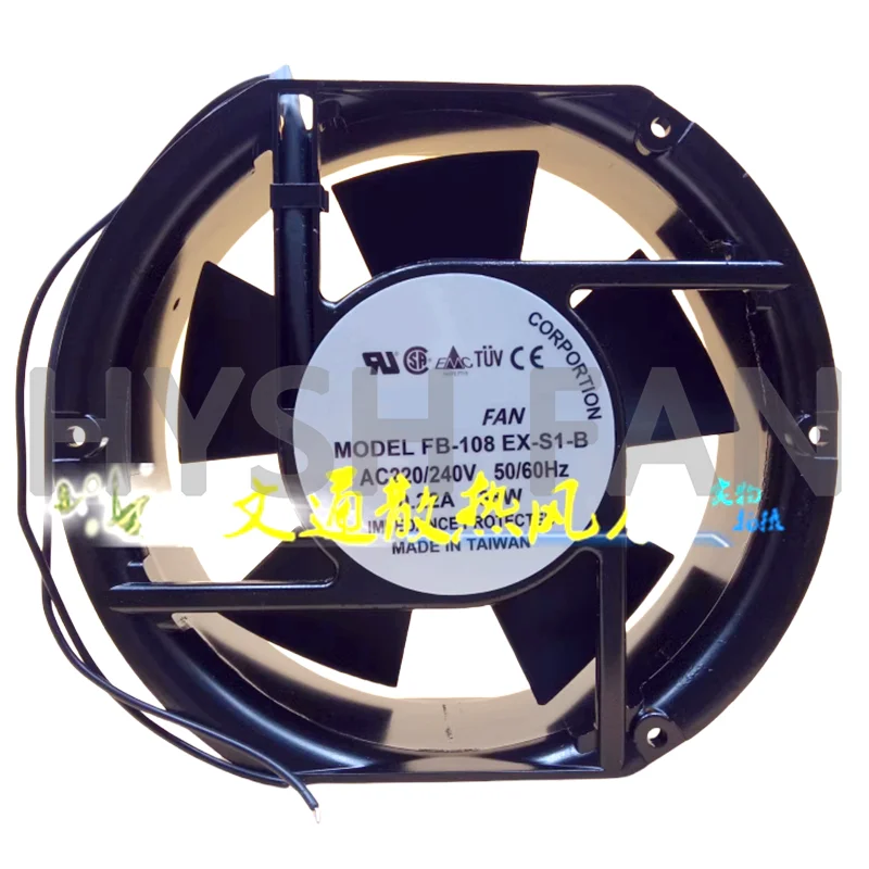 FB-108EX-S1-B AC220/240V 0.22A 38W 17251 Cooling Fan