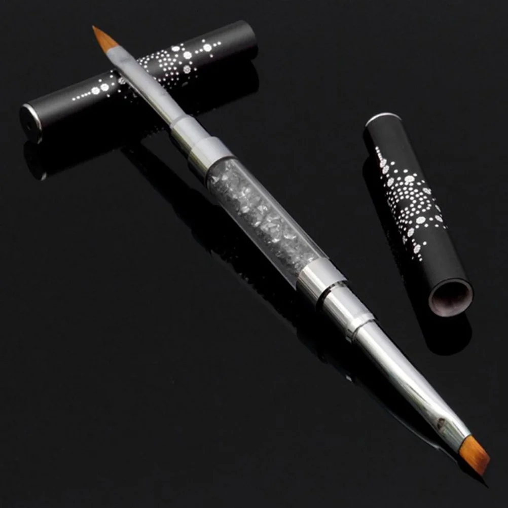 

Nail Art Painting Brush Pen Dual End For Gel Polish Extension Diy False Tip Builder Compact Travel Size Nail