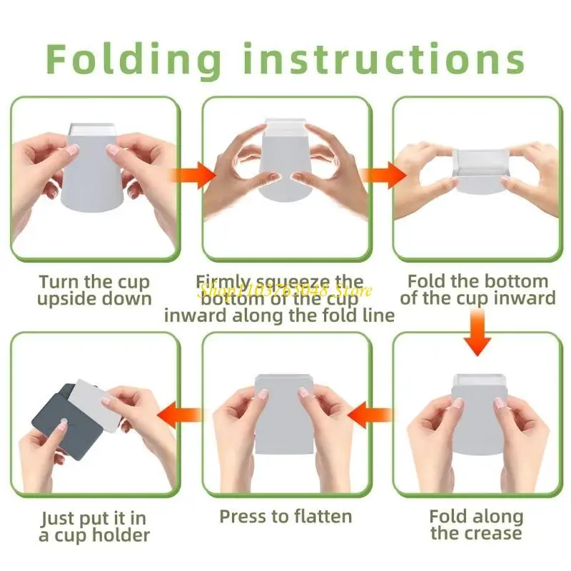 R53E Efficient Folding Cup Heat Resistant Practical For Backpacking Hiking Outdoor Use