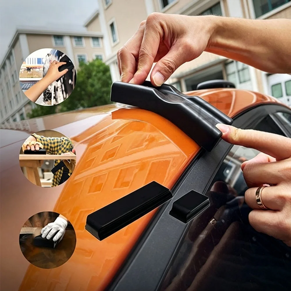 

Easy Attach Sandpaper Tools 19.8*6.8*2.9cm Hand Sanding Tools Adjustable Curvature Design Soft Shaft Construction