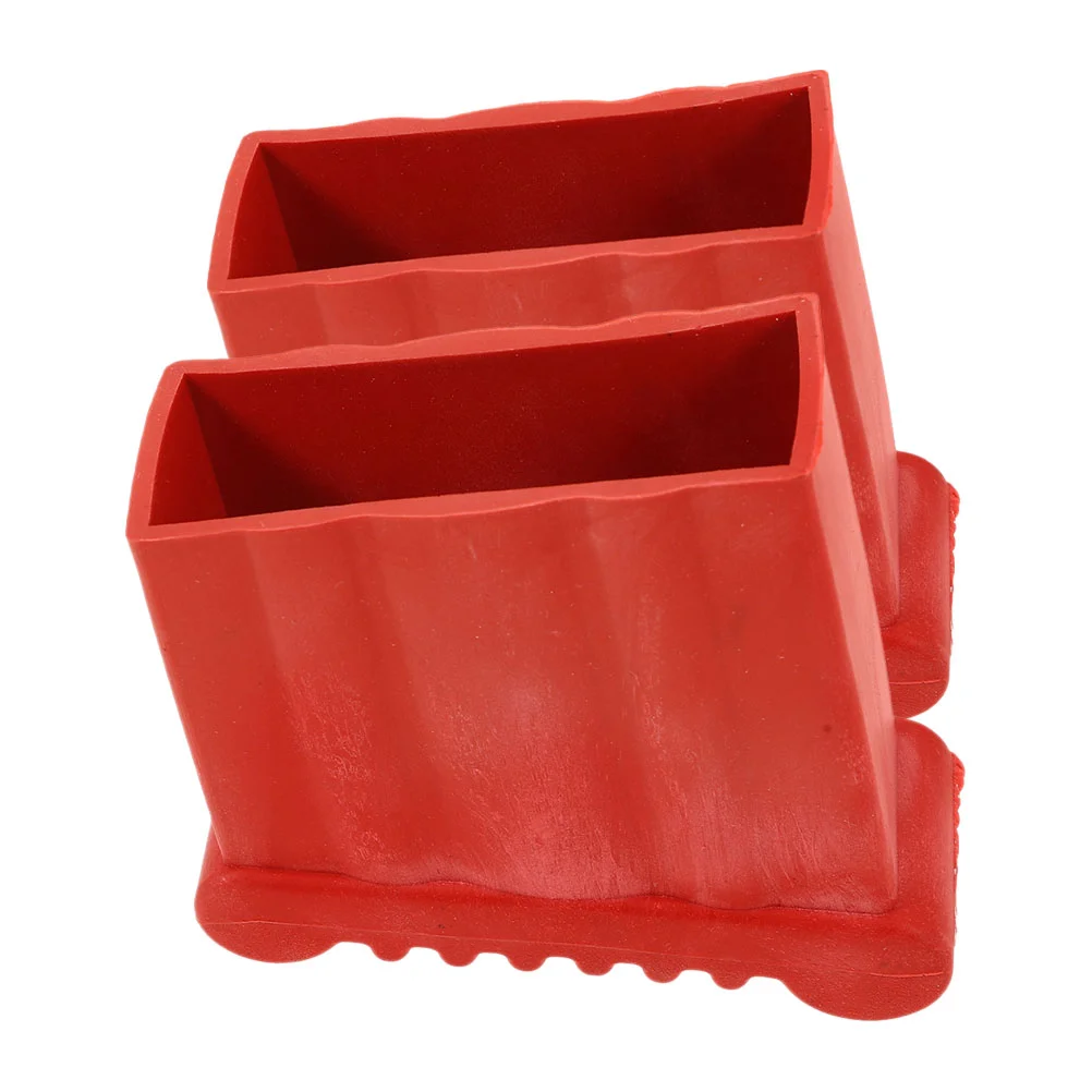 2 Pcs Ladder Boots Step Rubber Feet Stool Stabilizer Covers Legs Plastic End Caps