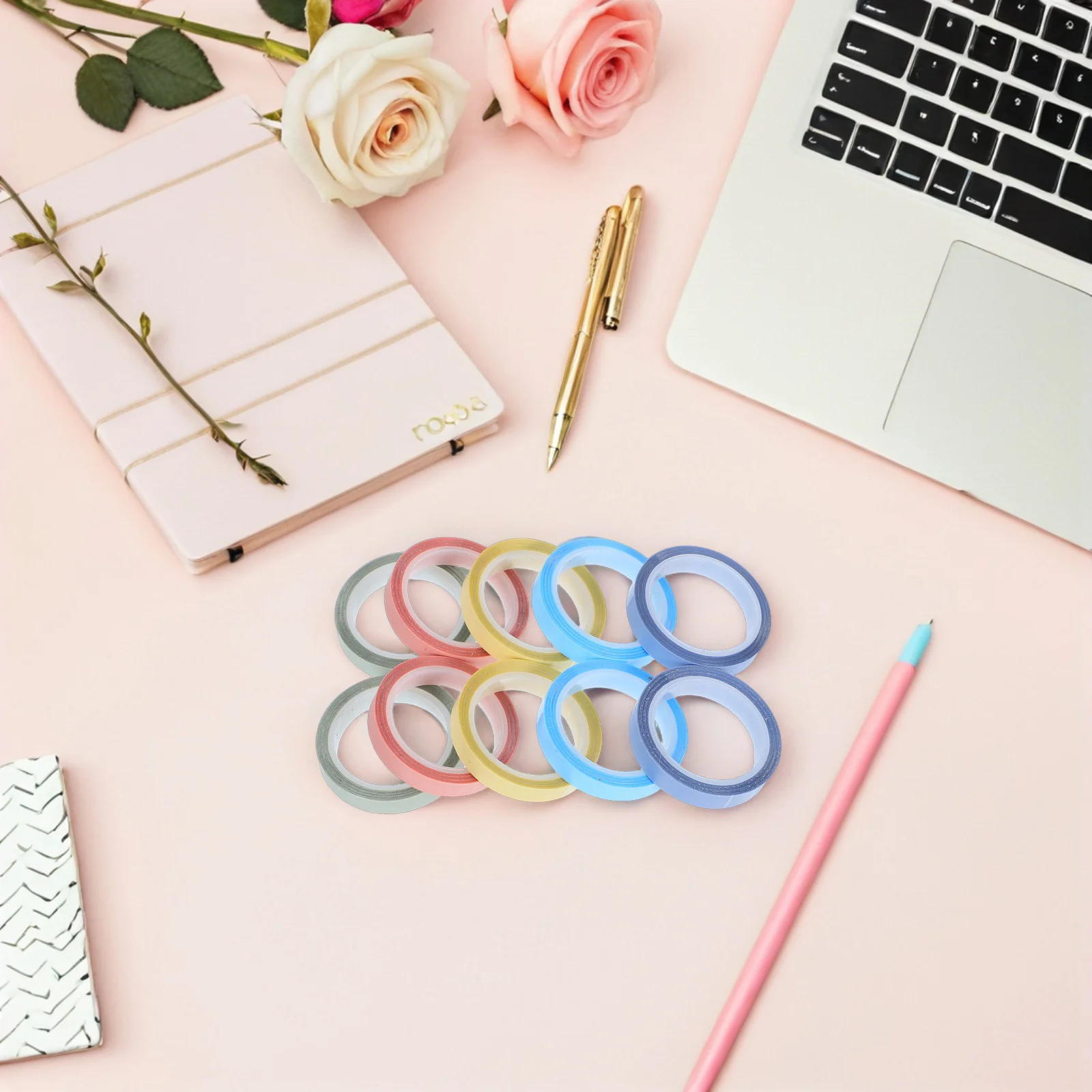 Transparentes, beschreibbares Klebeband, 10 Rollen, abnehmbarer Textmarker, transparent, selbstklebend, für Schule, Büro, Anmerkungen, Indexregisterkarten