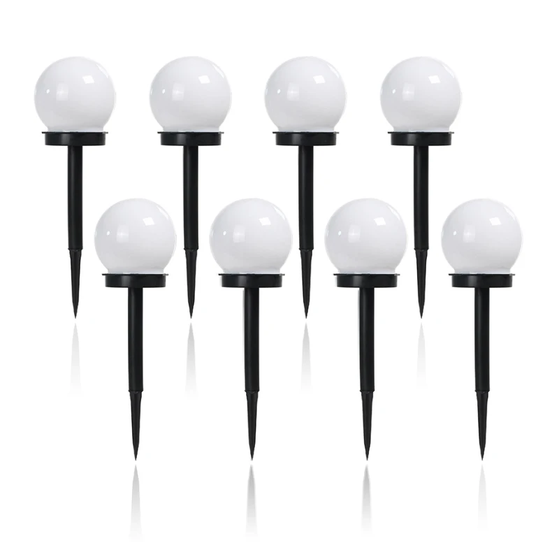 8pcs Outdoor Solar Garden Light LED Floor Lawn Lights Waterproof Landscape Lamp for Garden Yard Driveway Patio Pathway Lighting