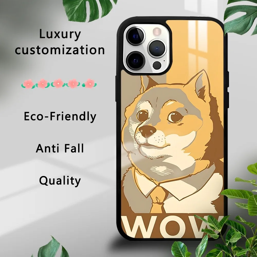 

Cute Cheems Shiba Dog Meme Phone Case For iPhone 16 15 14 13 12 11 Pro Xs Max Mini Plus Celulares Hard Funda