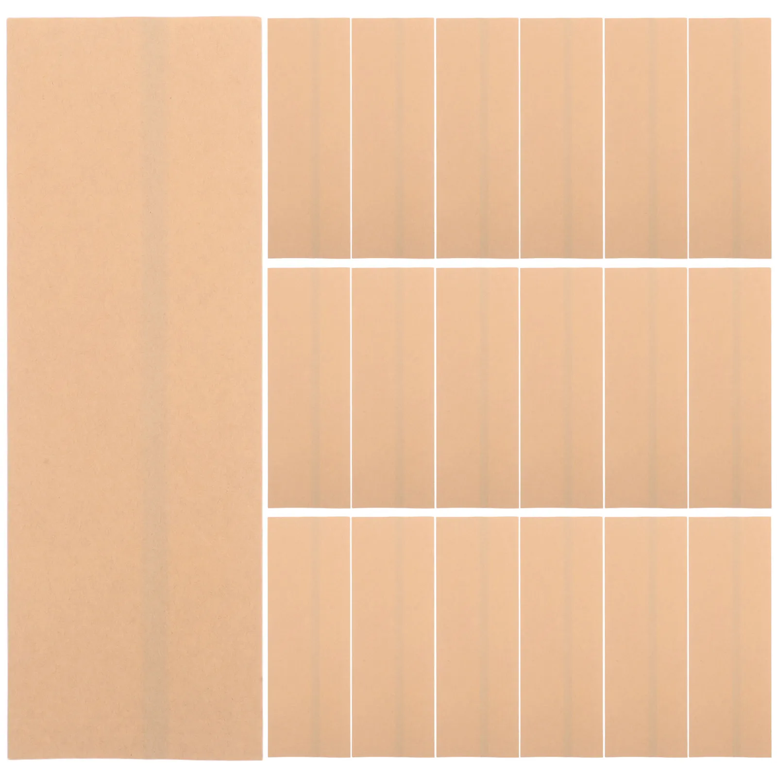 200Pcs Greaseproof Kraft Paper Utensil Bags - Oil-Proof Cutlery Sleeves for Churros Bbq Takeout Wedding Flatware 9.65x3.15in