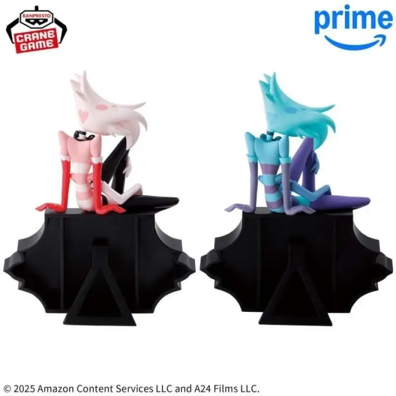 ของแท้จาก BANDAI NAMCO BANPRESTO ของสะสมจาก Hazbin Hotel ตัวละคร Angel Dust ทำจาก PVC ของตกแต่งโต๊ะทำงาน ฟิกเกอร์อนิเมะ ของเล่นสะสม ของขวัญ