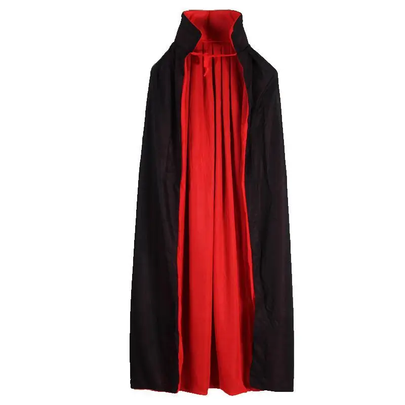 Loween Robe de dieu mort pour enfants et adultes, Cape de magicien rouge Bla, longue Robe, Costume de Cosplay, accessoire ex taille L XL XXL