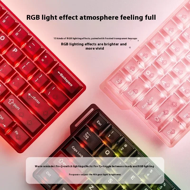 DAREU Cool60 Magnetic Switch Mechanical Keyboard 8000Hz 0.01mmRT 0.04ms Low Delay Wired Gaming Keyboard 1 RGB PC Accessories