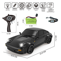 1/18 Mini RC Drift Car LDRC A98 Radio Control Racing Vehicles Simulation 911 LED Light Metal Shell RTR Battery 9G Servo Boys Toy
