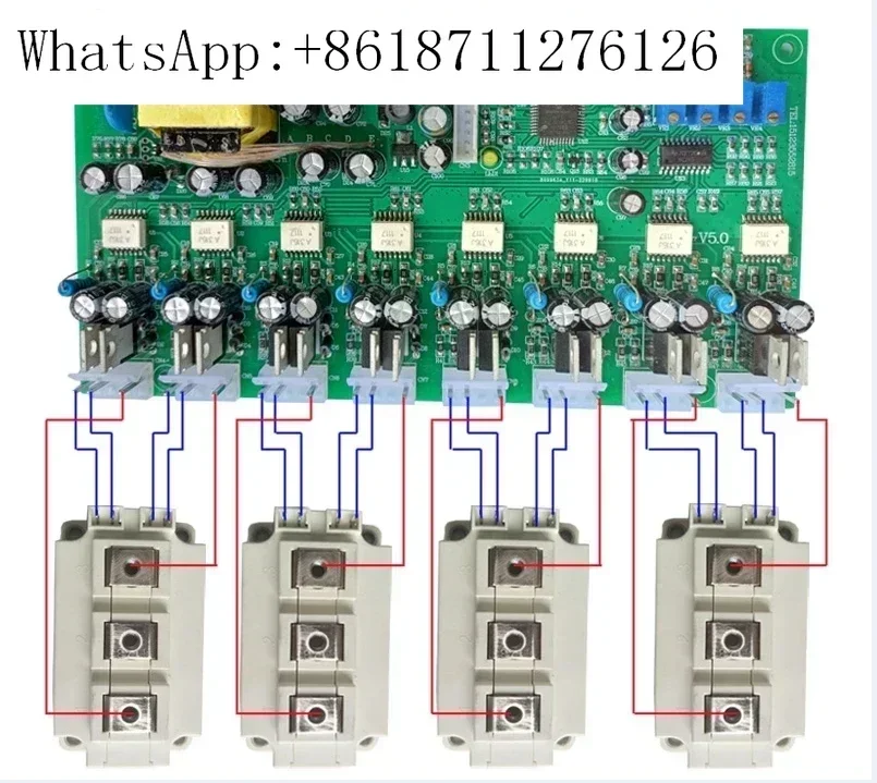 Three-Phase Four-Arm Sine Wave IGBT Module Driver Board for Power Electronics And Renewable Energy Projects