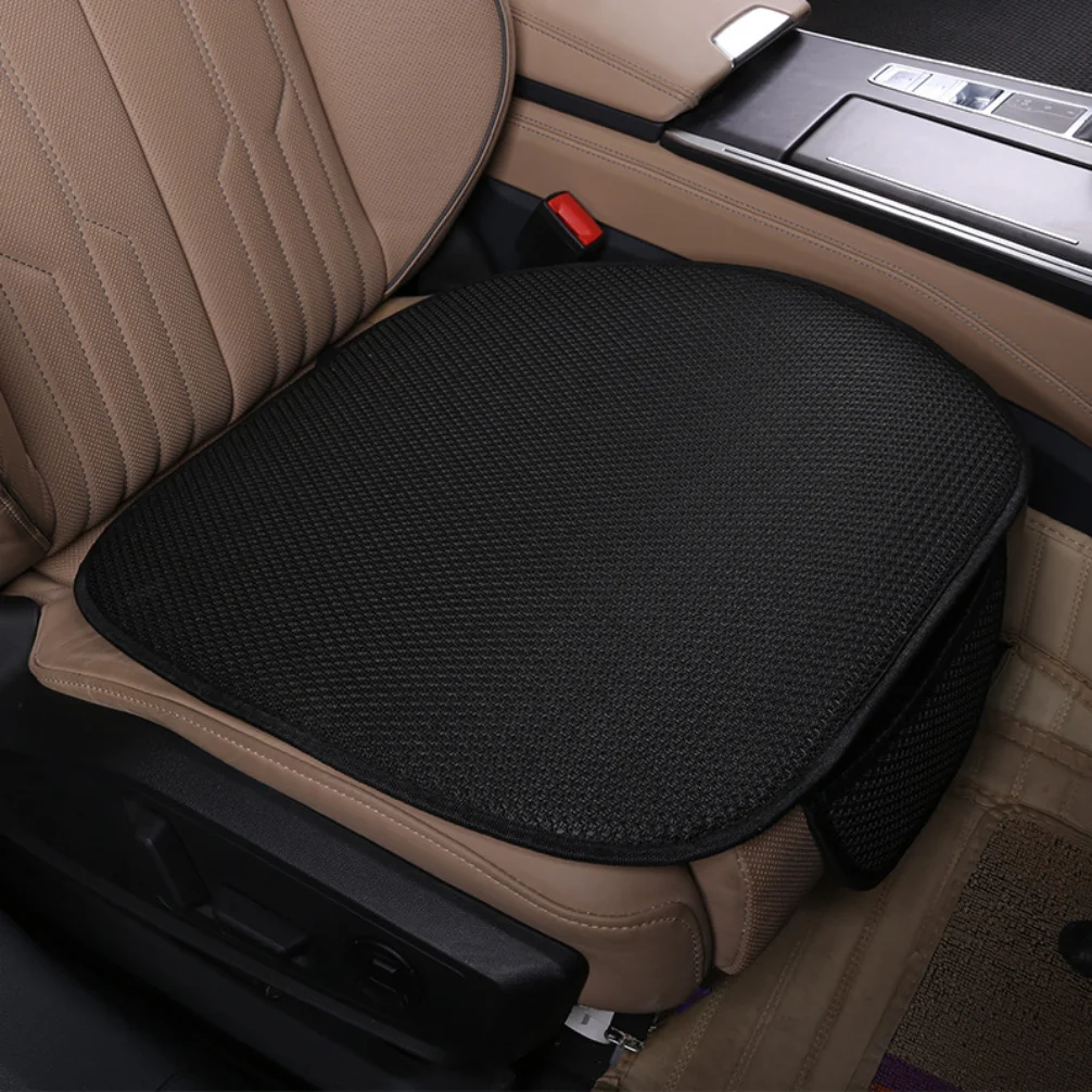 Car Breathable Flax Seat Cover Four Seasons Universal Front Seats Protector Cushion Auto Interior Chair Protect Covers Kit