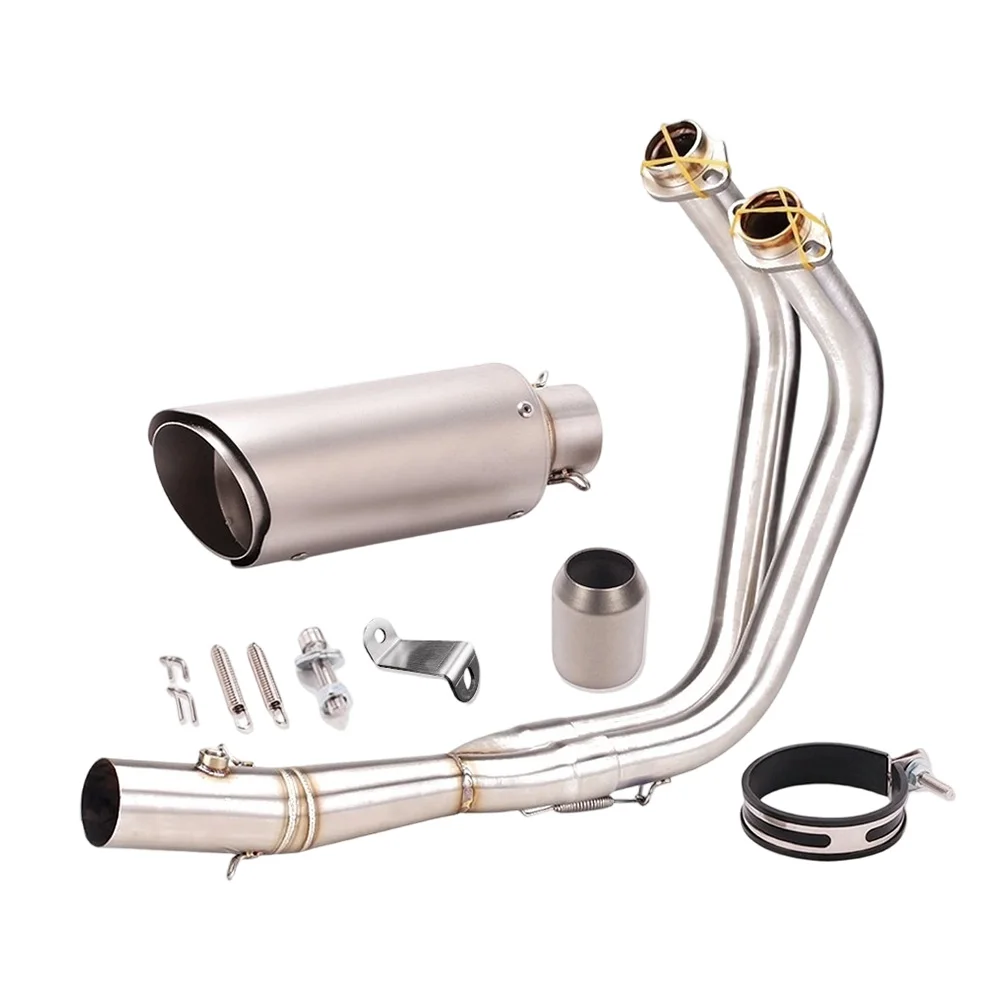 For Yamaha MT-07 FZ07 2014-24 Full System Exhaust Header Pipe Muffler Tips 51MM Exhausts Pipes